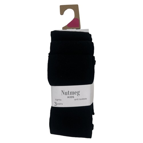 Nutmeg 11-12 Years Black Supersoft Girls Tights11-12 Year