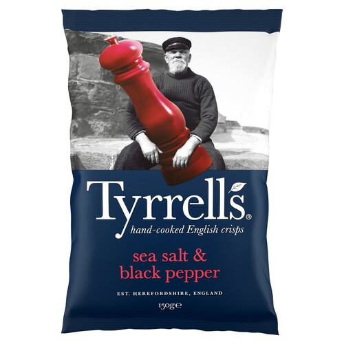 Tyrrells Sea Salt & Black Pepper Crisps 