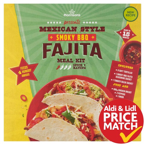 Morrisons Smoky BBQ Fajita Kit