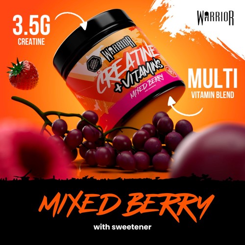 Warrior Creatine Plus Vitamins Mixed Berry 