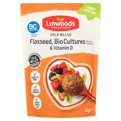 Linwoods Cold Milled Flaxseed, Biocultures & Vitamin D