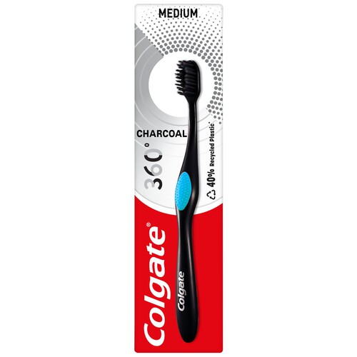 Colgate 360 Deep Clean Black Medium Toothbrush