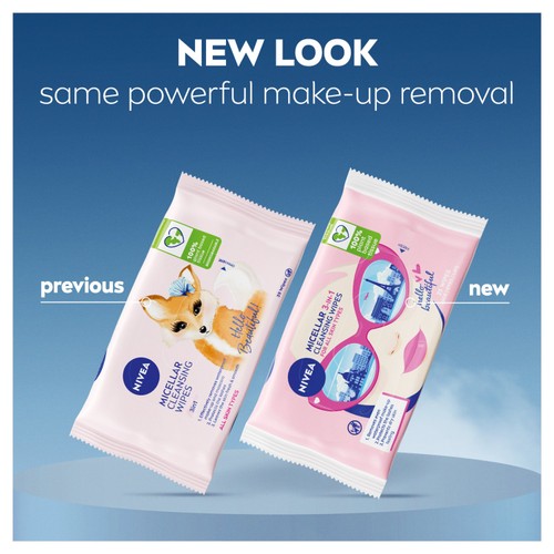 NIVEA Micellar Biodegradable Cleansing Face Wipes 
