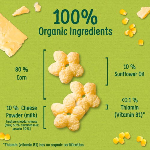 Organix Melty Organic Cheese Stars Baby Finger Food Snacks