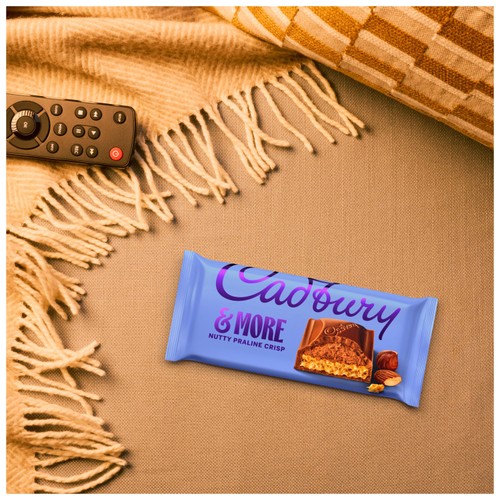 Cadbury Dairy Milk &More Nutty Praline Crisp Chocolate Bar 