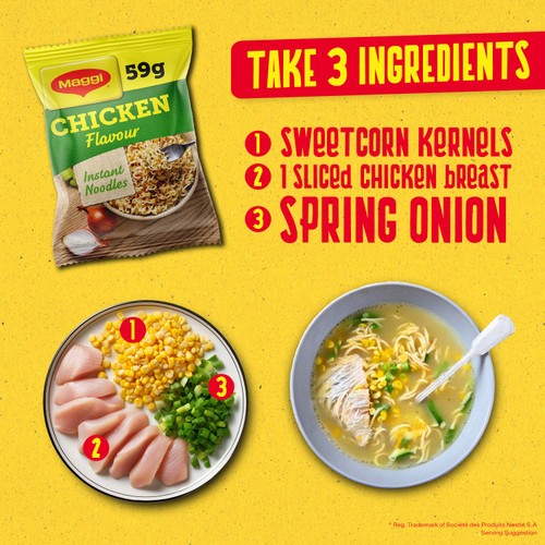 Maggi 3 Min Instant Noodles Chicken Flavour