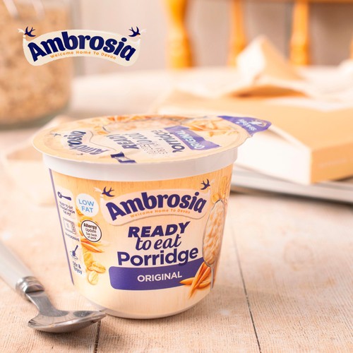 Ambrosia Ready to Eat Porridge Oat Cereal Pot Original   210g