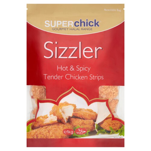 Superchick Sizzler Hot & Spicy Tender Chicken Strips