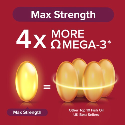 Seven Seas Omega-3 Fish Oil Max Strength with Vitamin D Capsules