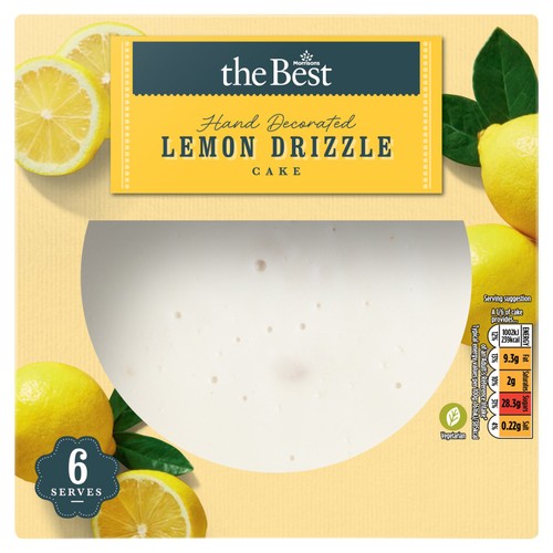 Morrisons hand decorated lemon cake