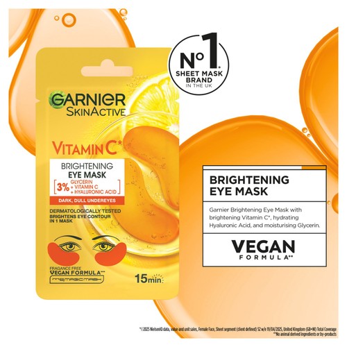 Garnier Brightening Eye Mask with Vitamin C