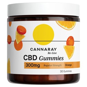 Cannaray Re Live CBD Gummies Orange x30 900mg