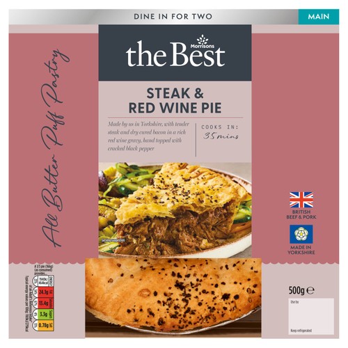 Morrisons The Best All Butter Puff Pastry Steak Red Wine Pie