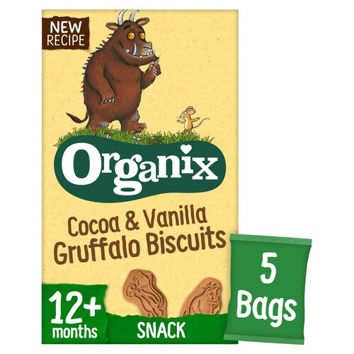 Organix Cocoa & Vanilla Gruffalo Biscuits 12+ Months