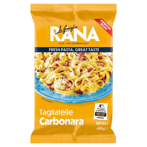 La Famiglia Rana Classic Italian Recipe Kit Tagliatelle Carbonara 