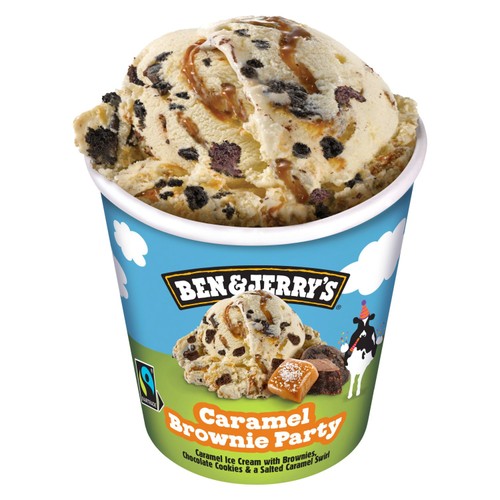 Ben & Jerry's Caramel Brownie Party Ice Cream Tub 465ml