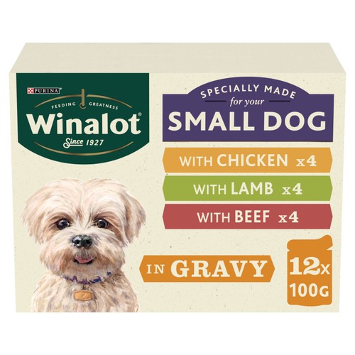 Winalot Meaty Chunks Small Dog Mixed In Gravy Wet Dog Food