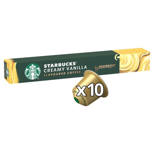 Starbucks by Nespresso Creamy Vanilla Flavoured Coffee Pods x 10