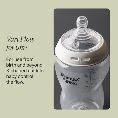 Tommee Tippee Closer To Nature 0+ Months Vari Flow Teats 
