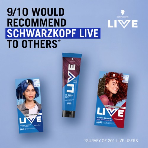 LIVE Intense Colour Permanent Hair Dye U67 Blue Mercury