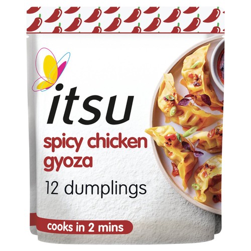 itsu 12 spicy chicken gyoza dinner dumplings 240g