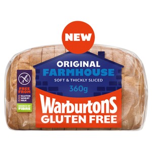 Warburtons Gluten Free Farmhouse Original White 360g