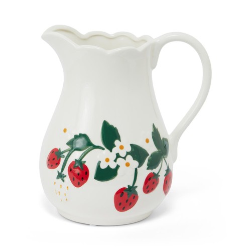 Nutmeg Home Strawberry Embossed Jug Vase