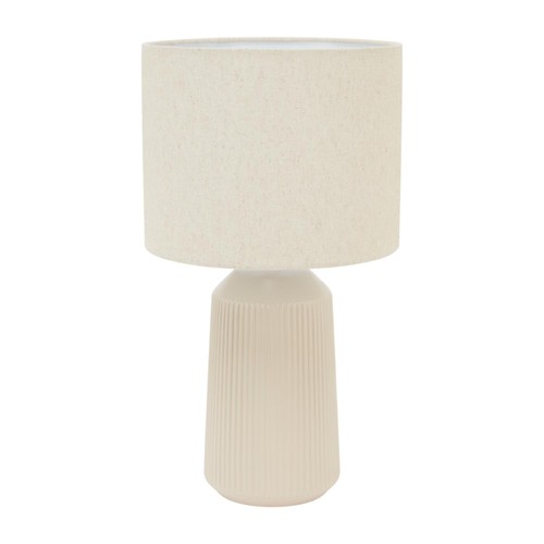 Home Style Hudson Ribbed Lamp Stone