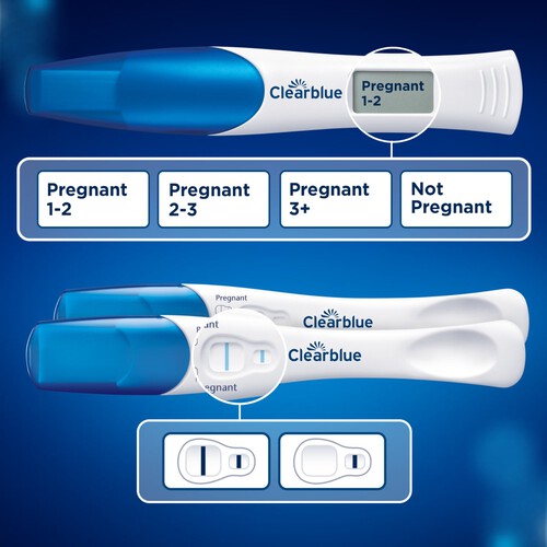 Clearblue Digital and Visual Pregnancy Test Kit, Triple Check, 3 Tests