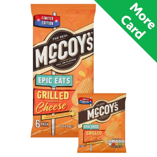 McCoy's Epic Eats Grilled Cheese Multipack Crisps 