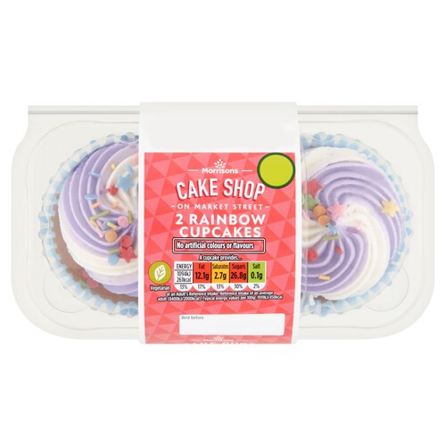 Morrisons Rainbow Cupcakes 