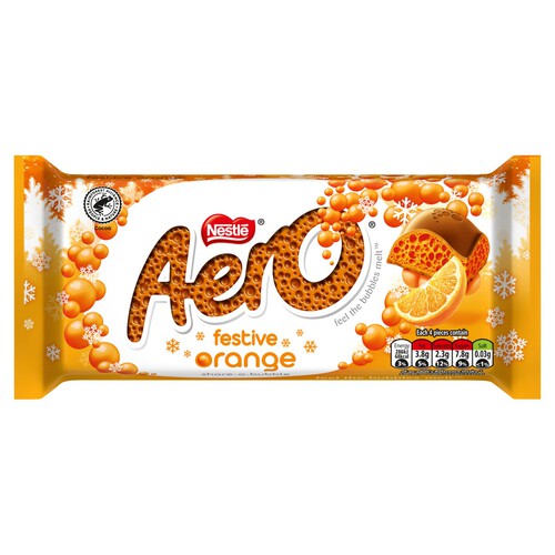 Aero Festive Orange Chocolate Sharing Bar 