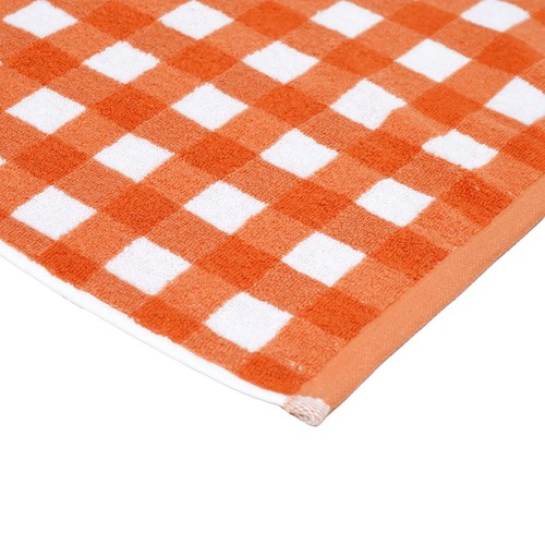 Spa Maison Orange Gingham Hand Towel