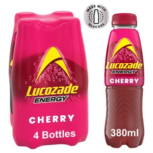Lucozade Energy Drink Wild Cherry 4x380ML