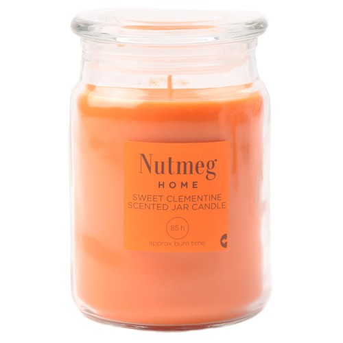 Nutmeg Home Sweet Clementine Scent Jar Candle