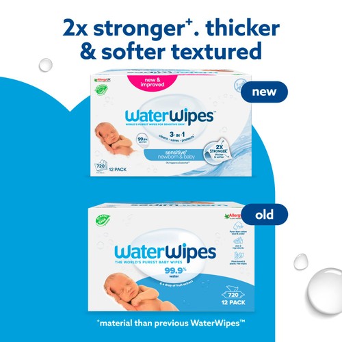 WaterWipes Original Baby Wipes 720 Wipes