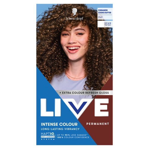LIVE Intense Colour Permanent Hair Dye 049 Cinnamon Cookie Butter