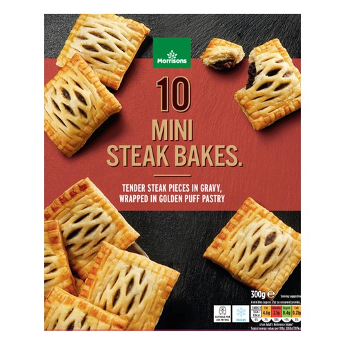 Morrisons 10 Mini Steak Bakes 300g