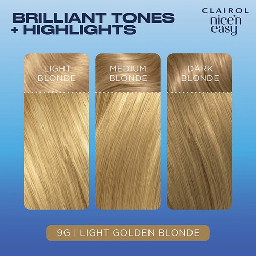 Nice'N Easy Permanent Colour 9G Natural Light Golden Blonde (102G) Hair Dye