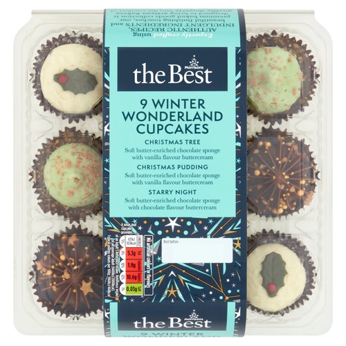 Morrisons The Best Christmas Mini Cupcakes 