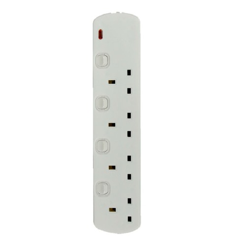 Morrisons 13 Amp 4 Gang Switch Extension Lead 2m