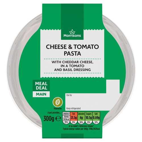 Morrisons Cheese & Tomato Pasta Pot 