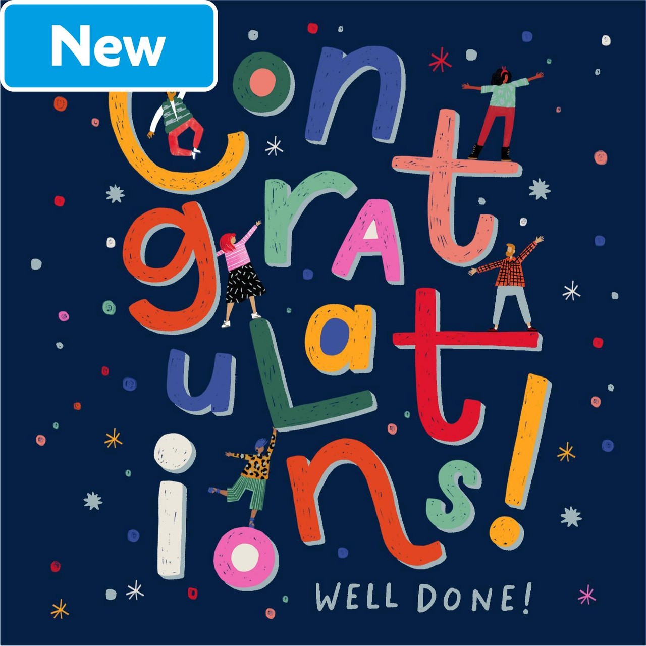 Congratulations Lettering Card