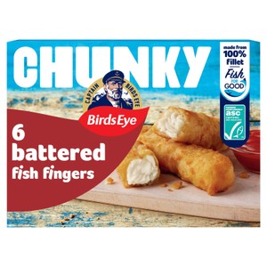 Birds Eye 6 Crispy Battered Fish Fingers Extra Large 360G