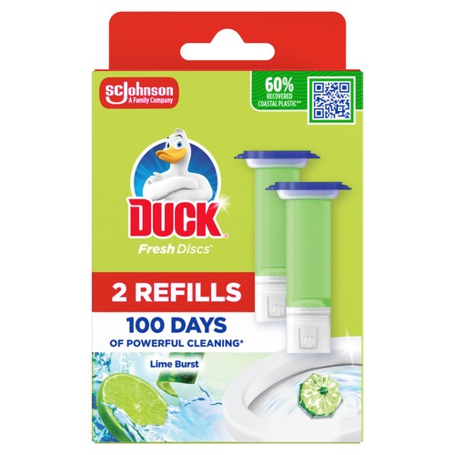 Duck Toilet Fresh Discs Duo Refills Lime