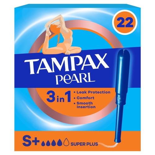 Tampax Pearl 3 In 1 Tampons Super Plus