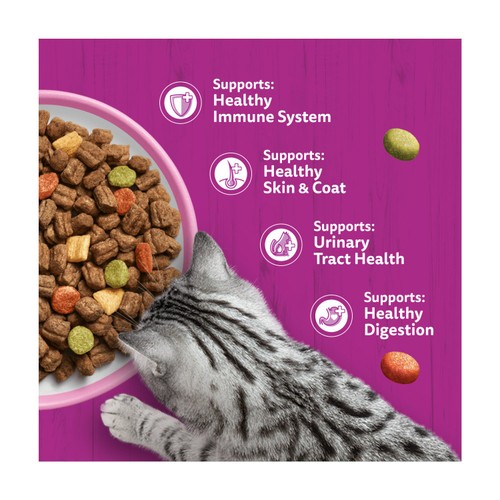 Whiskas Adult Complete Dry Cat Food Biscuits Salmon