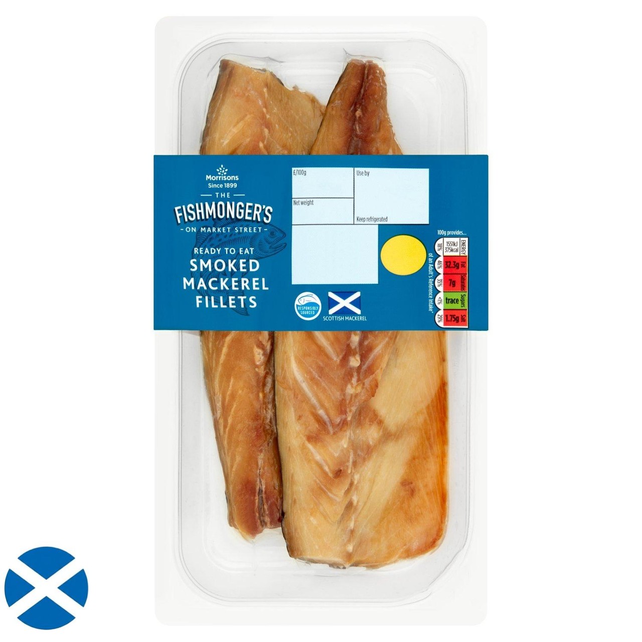 Morrisons Scottish Smoked Mackerel Fillets 250g