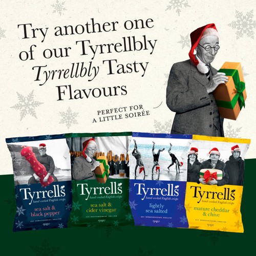 Tyrrells Sea Salt & Cider Vinegar Sharing Crisps 150g