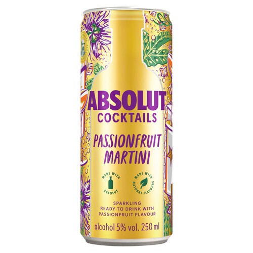 Absolut Passionfruit Martini Sparkling Cocktail